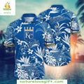 KC Royals Tropical Hawaiian Royal Palms Florals - Adult & Kids T-Shirts, Sweatshirts & Hoodies apparel design preview 1
