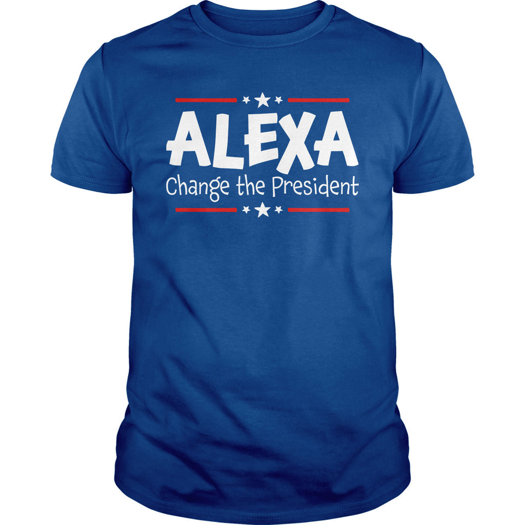 Alexa Change The President - Adult & Kids T-Shirts, Sweatshirts & Hoodies apparel design preview 1