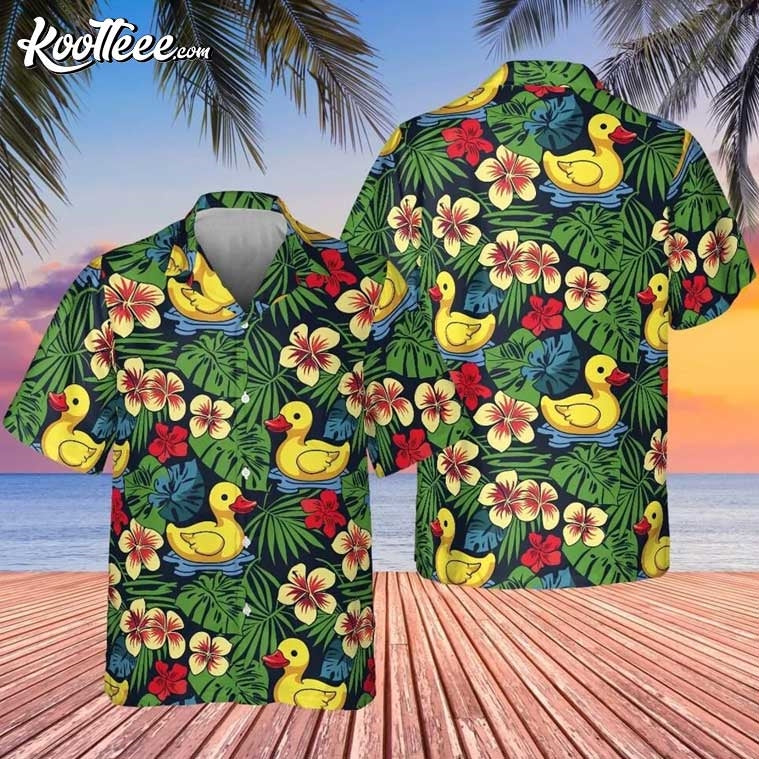 Rubber Ducky Tropical Hawaiian - Adult & Kids T-Shirts, Sweatshirts & Hoodies apparel design preview 1
