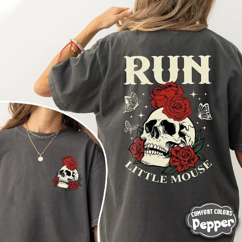 Run Little Mouse Spicy Books Dark Romance Smut Reader - Adult & Kids T-Shirts, Sweatshirts & Hoodies apparel design preview 1
