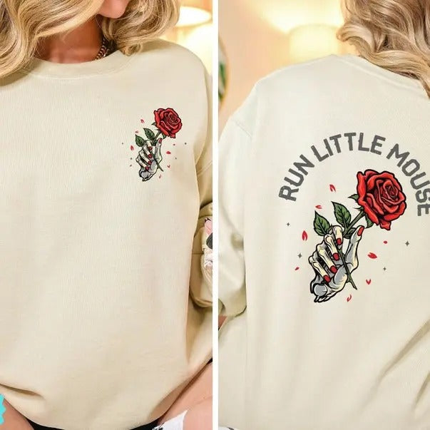 Run Little Mouse Haunting Adeline 2 Sided Dark - Adult & Kids T-Shirts, Sweatshirts & Hoodies apparel design preview 1
