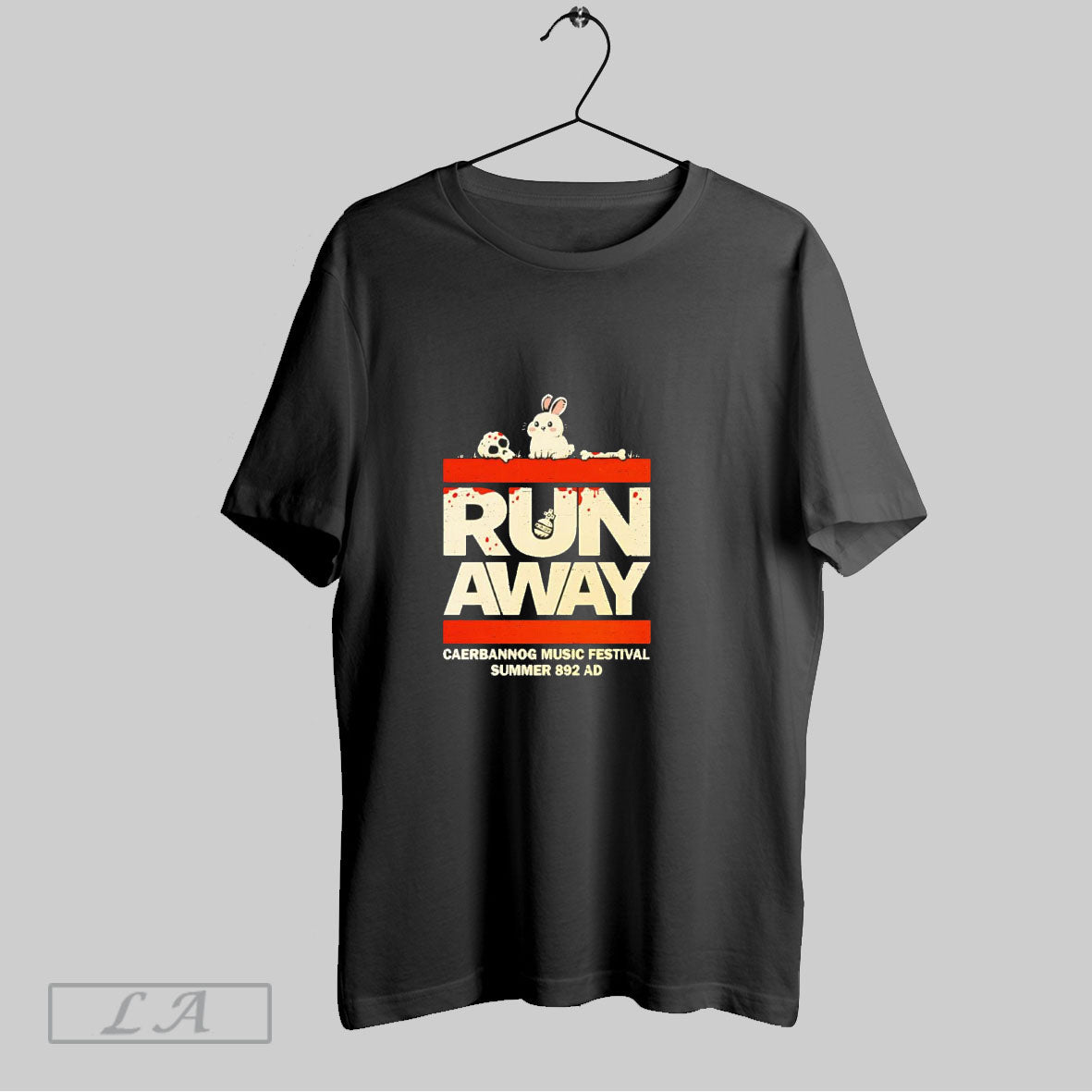 Run Away Rabbit Of Caerbannog Music Festival Summer - Adult & Kids T-Shirts, Sweatshirts & Hoodies apparel design preview 1