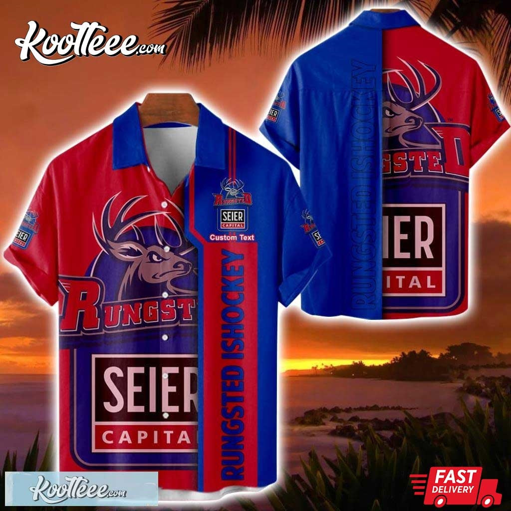 Rungsted Ishockey Klub Custom Name Hawaiian - Adult & Kids T-Shirts, Sweatshirts & Hoodies apparel design preview 1
