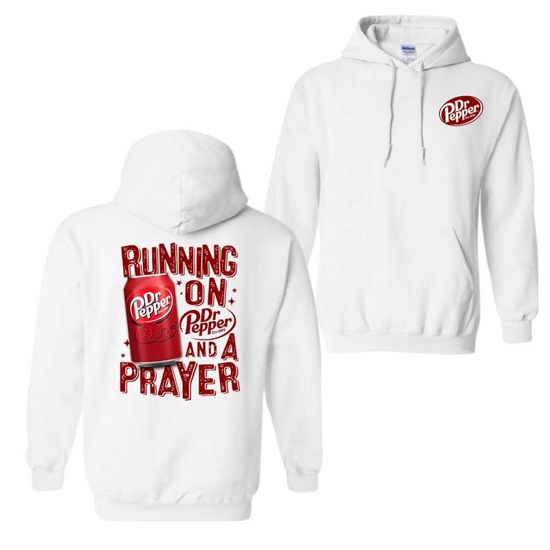 Running Dr. Pepper Prayer - Adult & Kids T-Shirts, Sweatshirts & Hoodies apparel design preview 1
