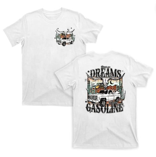 Runs Dreams Gasoline Country Cowboy Fan Him Her Short - Adult & Kids T-Shirts, Sweatshirts & Hoodies apparel design preview 1