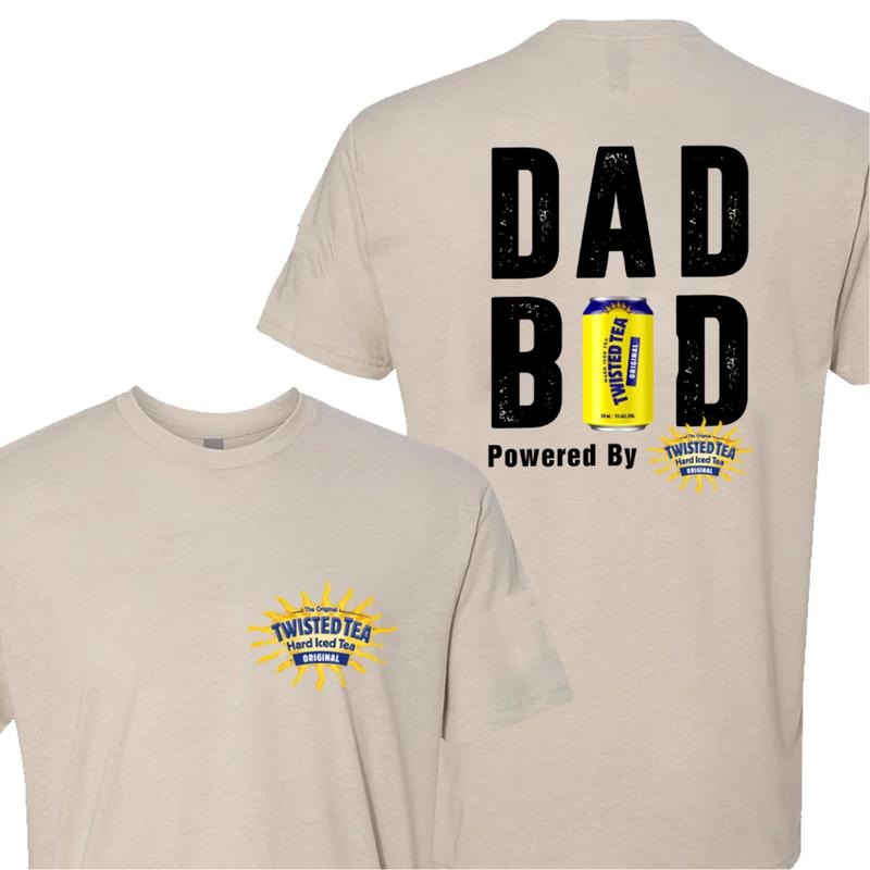 [SALE UP 45%] DAD BOD Powered Twisted Tea Cotton - Adult & Kids T-Shirts, Sweatshirts & Hoodies apparel design preview 1