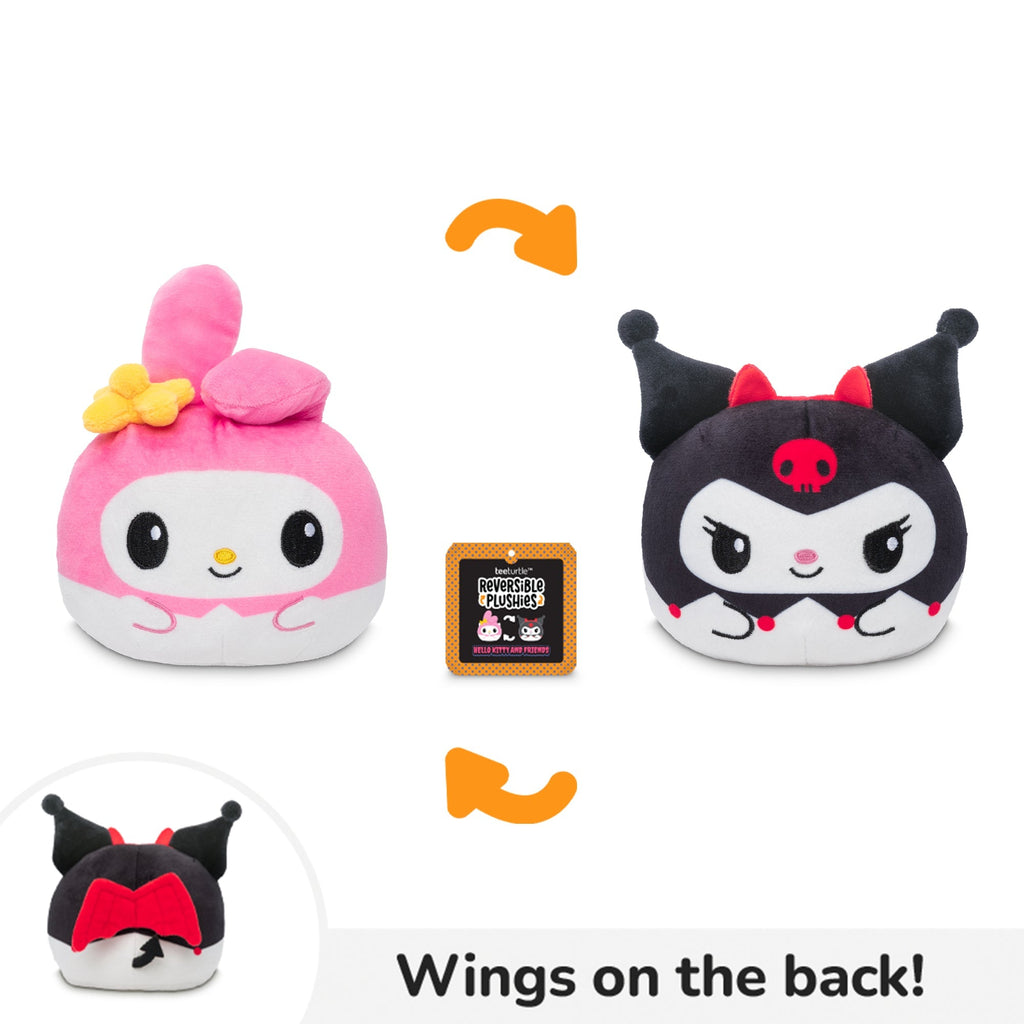 Halloween Angel Devil My Melody Kuromi 4" Reversible - Adult & Kids T-Shirts, Sweatshirts & Hoodies apparel design preview 1