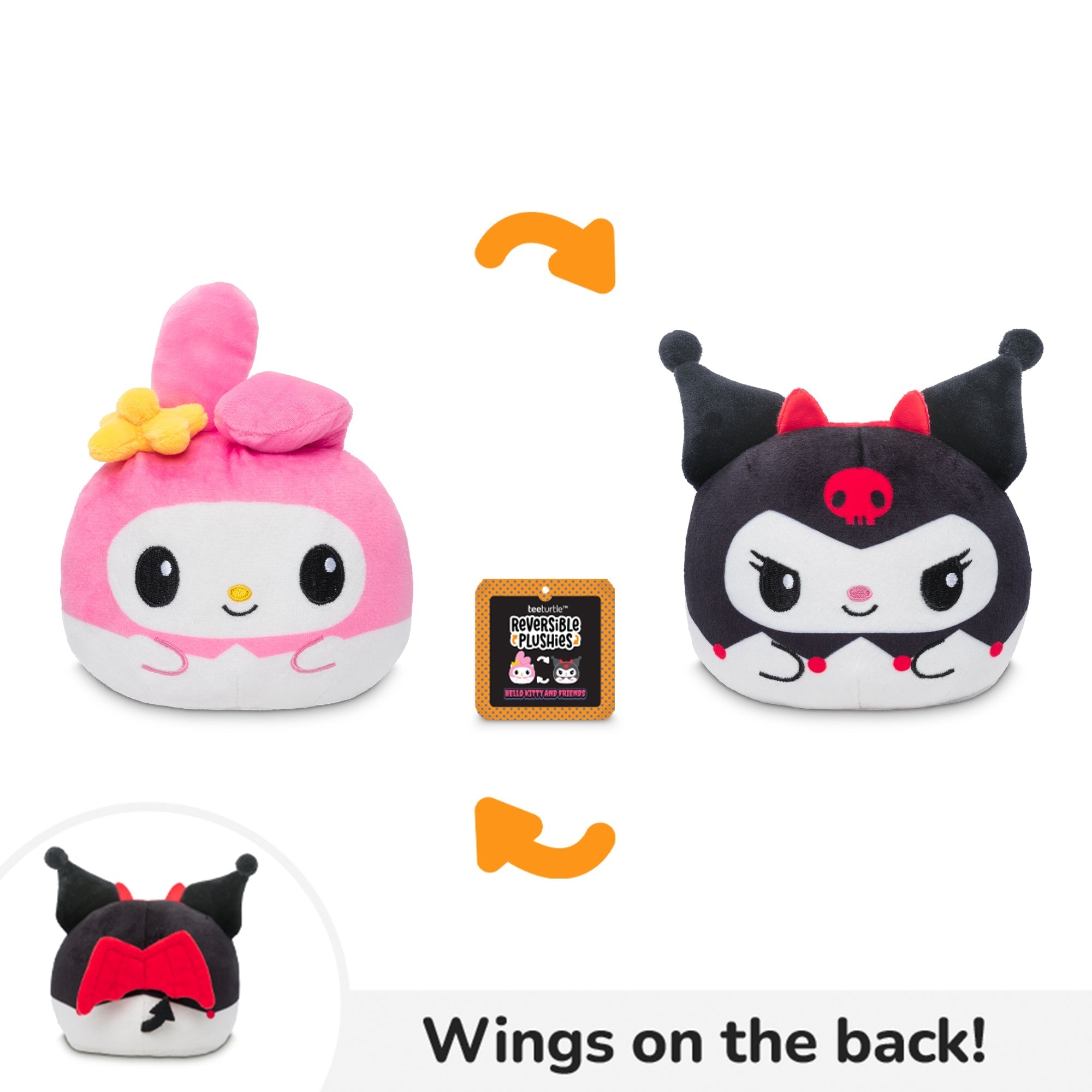 Halloween Angel Devil My Melody Kuromi 4" Reversible - Adult & Kids T-Shirts, Sweatshirts & Hoodies apparel design preview 1