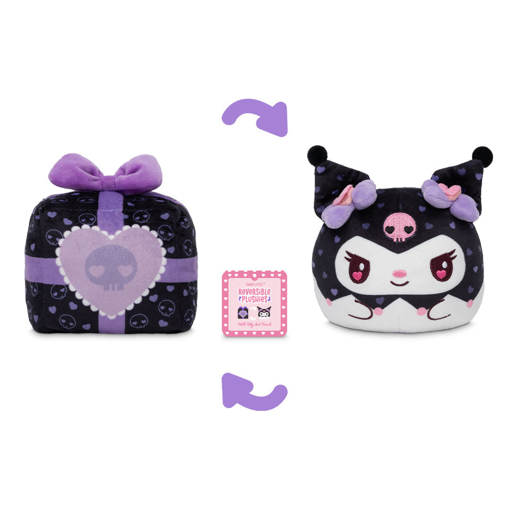 Valentine Present Kuromi 4" Reversible Plushie - Adult & Kids T-Shirts, Sweatshirts & Hoodies apparel design preview 1