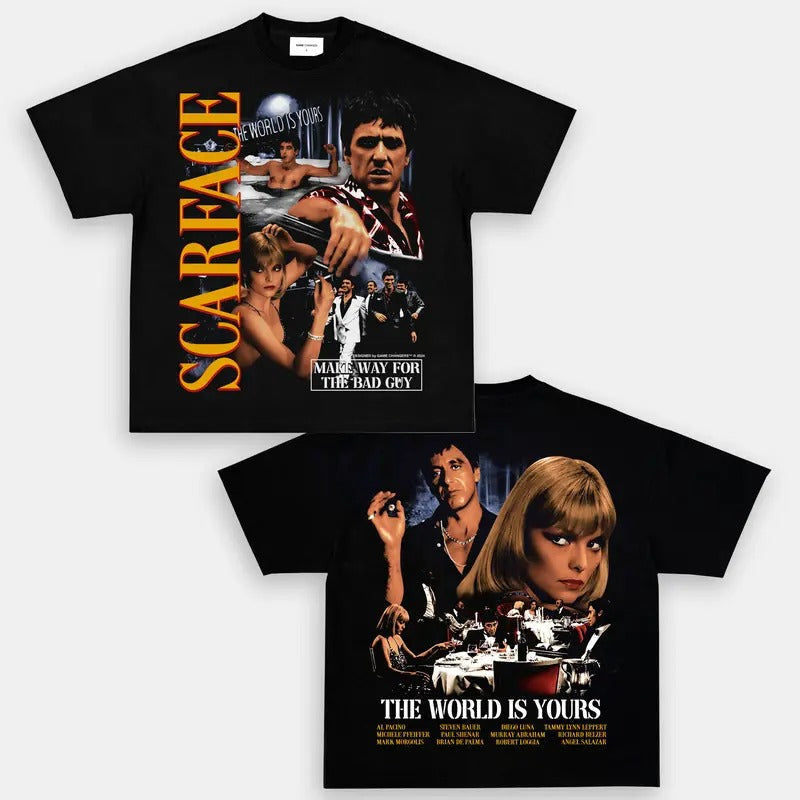 SCARFACE V3 Trending Movie Vintage 90s Fans Him Her - Adult & Kids T-Shirts, Sweatshirts & Hoodies apparel design preview 1