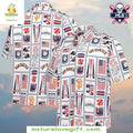 SF Giants Hawaiian Patriotic 4th Of July Fireworks - Adult & Kids T-Shirts, Sweatshirts & Hoodies apparel design preview 1