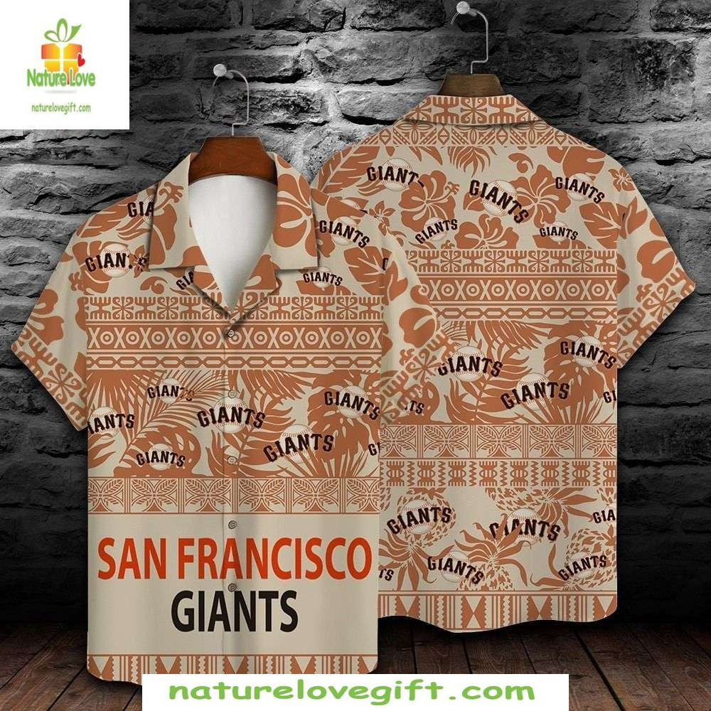 SF Giants Hawaiian Traditional Tribal Patterns MLB - Adult & Kids T-Shirts, Sweatshirts & Hoodies apparel design preview 1