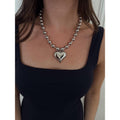 SILVER BUBBLE HEART NECKLACE - Adult & Kids T-Shirts, Sweatshirts & Hoodies apparel design preview 1