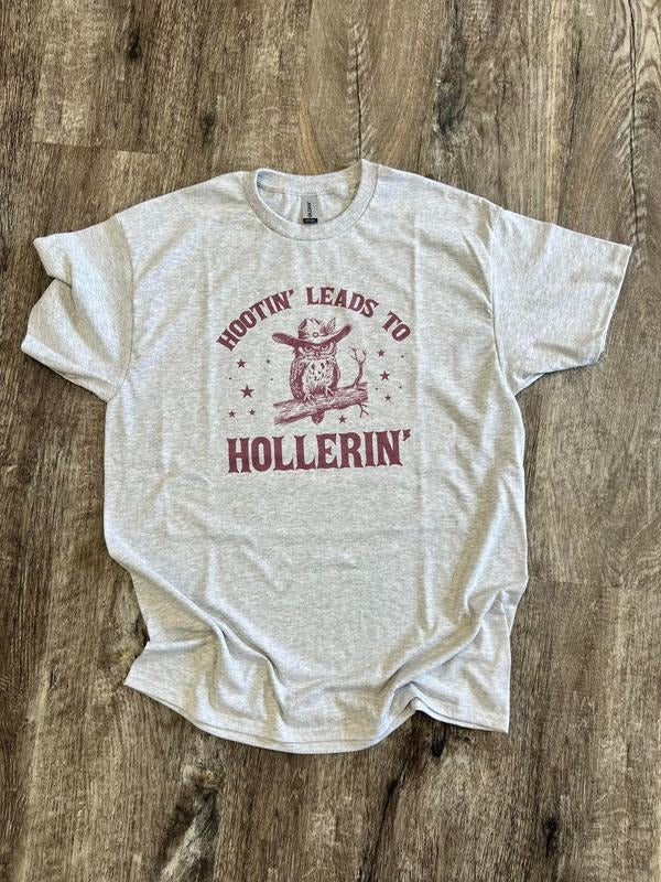 SINGLE Hootin Leads Hollerin Funny Owl Summer - Adult & Kids T-Shirts, Sweatshirts & Hoodies apparel design preview 1