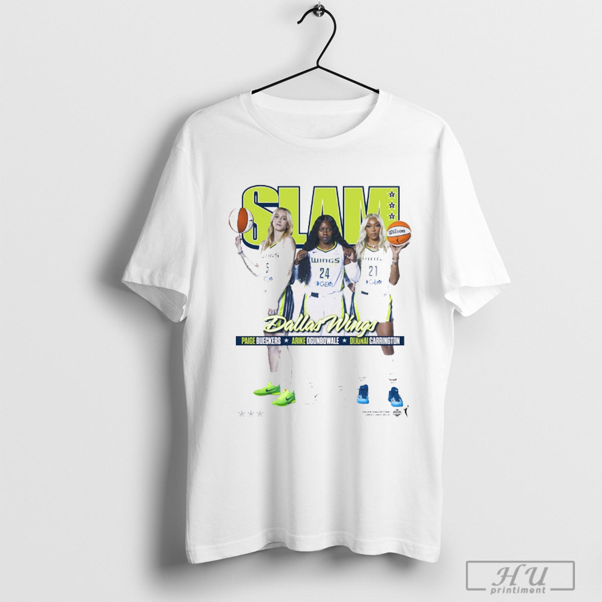 Slam Dallas Wings Paige Bueckers Arike Ogunbowale And - Adult & Kids T-Shirts, Sweatshirts & Hoodies apparel design preview 1