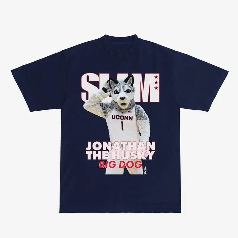 SLAM UConn Mascot Cover Classic Gildan 5000 - Adult & Kids T-Shirts, Sweatshirts & Hoodies apparel design preview 1