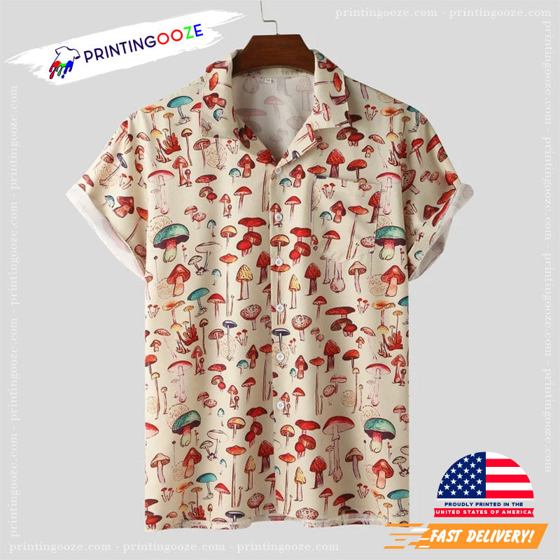 Summer Mushroom Hawaii Loose Holiday Beach Printed - Adult & Kids T-Shirts, Sweatshirts & Hoodies apparel design preview 1
