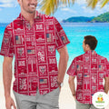 SMU Mustangs Hawaiian Summer Aloha Tropical Fan Gear - Adult & Kids T-Shirts, Sweatshirts & Hoodies apparel design preview 1