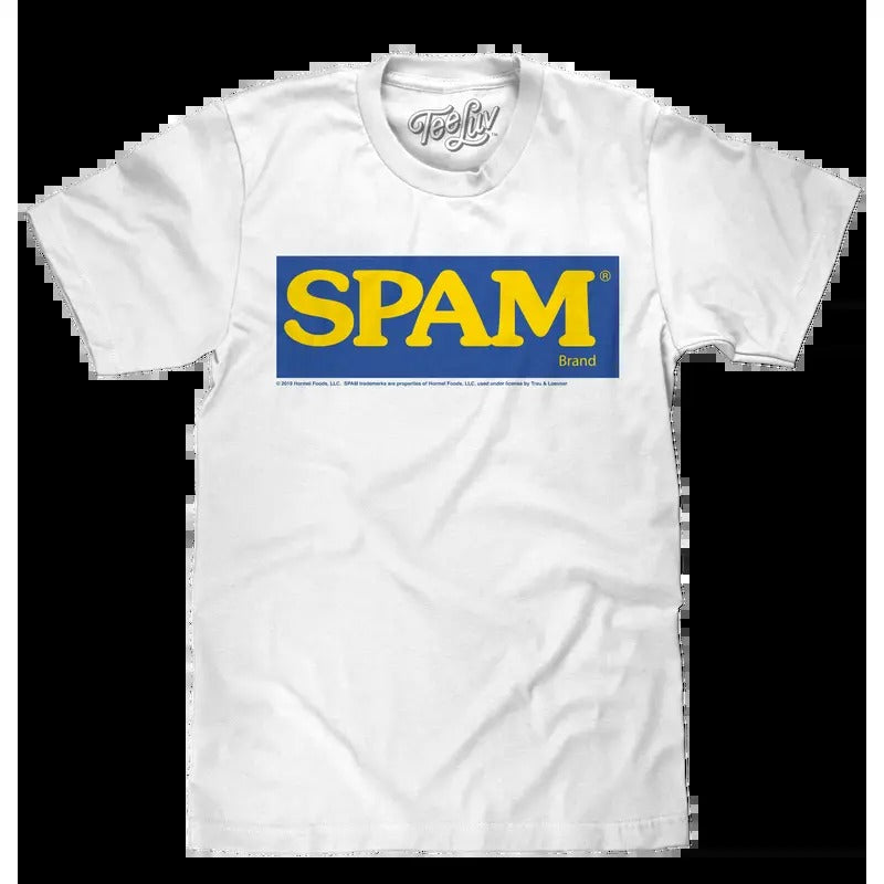 SPAM Logo White - Adult & Kids T-Shirts, Sweatshirts & Hoodies apparel design preview 1