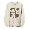 Messy Buns Guns - Adult & Kids T-Shirts, Sweatshirts & Hoodies apparel design preview 1