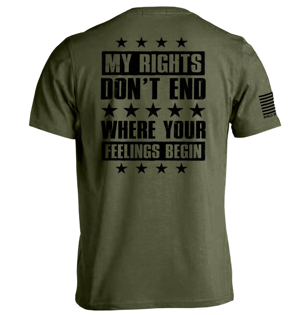 My Rights Don'T End Where Your Feelings Begin - Adult & Kids T-Shirts, Sweatshirts & Hoodies apparel design preview 1