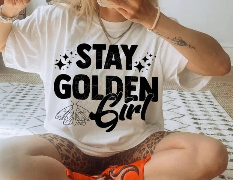 STAY GOLDEN DTF Transfers THIS IS NOT - Adult & Kids T-Shirts, Sweatshirts & Hoodies apparel design preview 1
