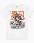 SUSHI DRAGON Summer Cotton Menswear S 3XL Soft Top - Adult & Kids T-Shirts, Sweatshirts & Hoodies apparel design preview 1