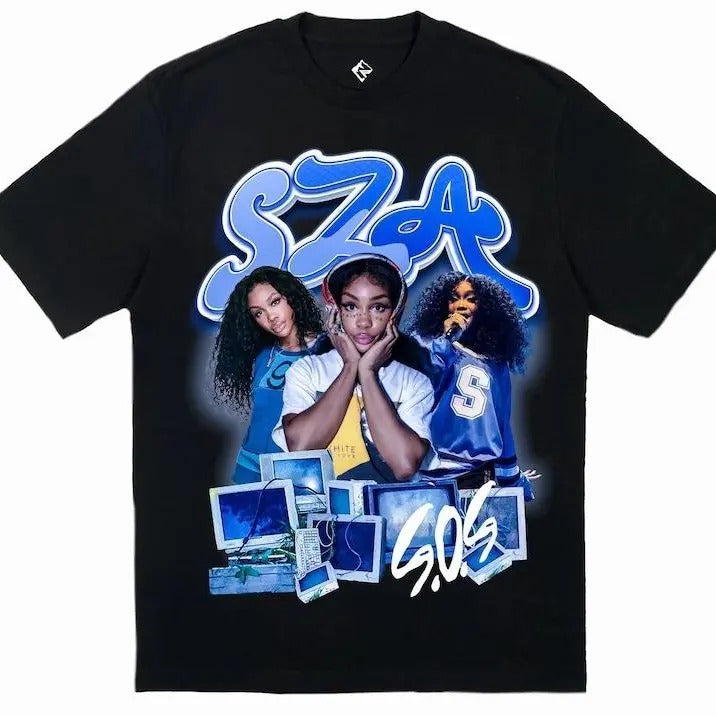 SZA Two Sided Retro Womenswear - Adult & Kids T-Shirts, Sweatshirts & Hoodies apparel design preview 1