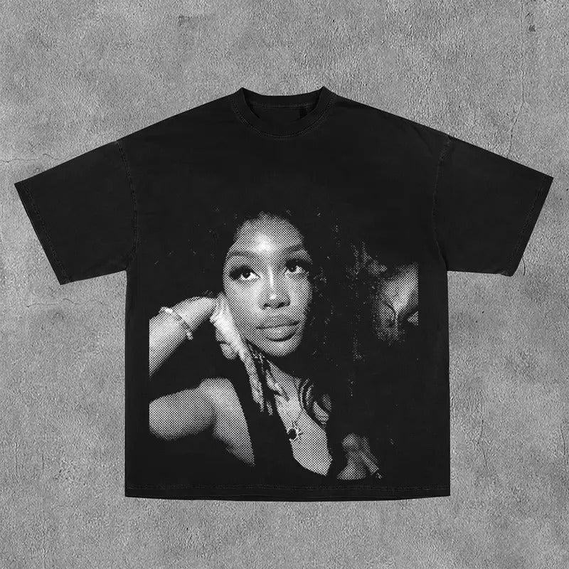 SZA Custom Naomitee 1973 USTEE Basics Print Short - Adult & Kids T-Shirts, Sweatshirts & Hoodies apparel design preview 1