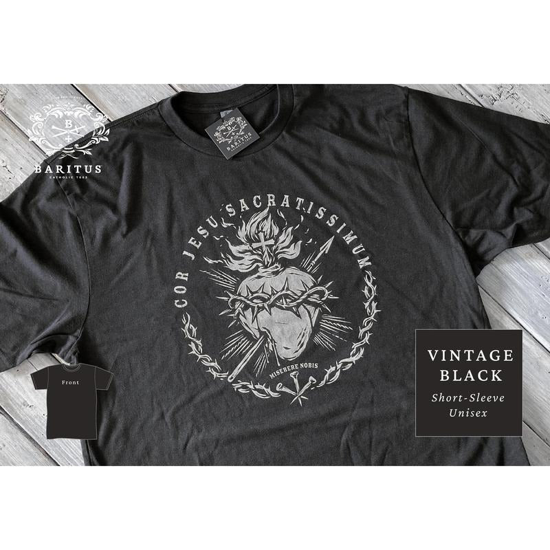 Sacred Heart Jesus - Adult & Kids T-Shirts, Sweatshirts & Hoodies apparel design preview 1
