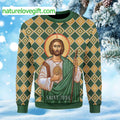 Saint Jude Ugly Christmas Sweater - Holiday Gift product image