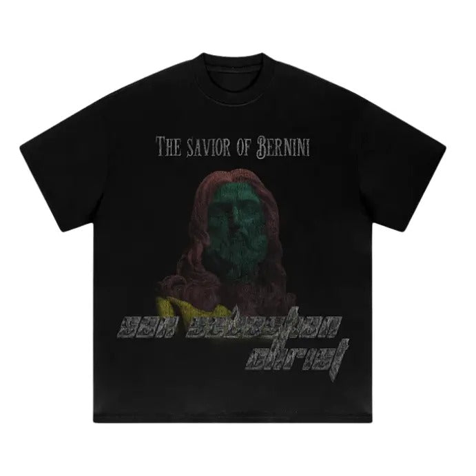Saint Sebastian Christ Broken Print Graphics Size S - Adult & Kids T-Shirts, Sweatshirts & Hoodies apparel design preview 1