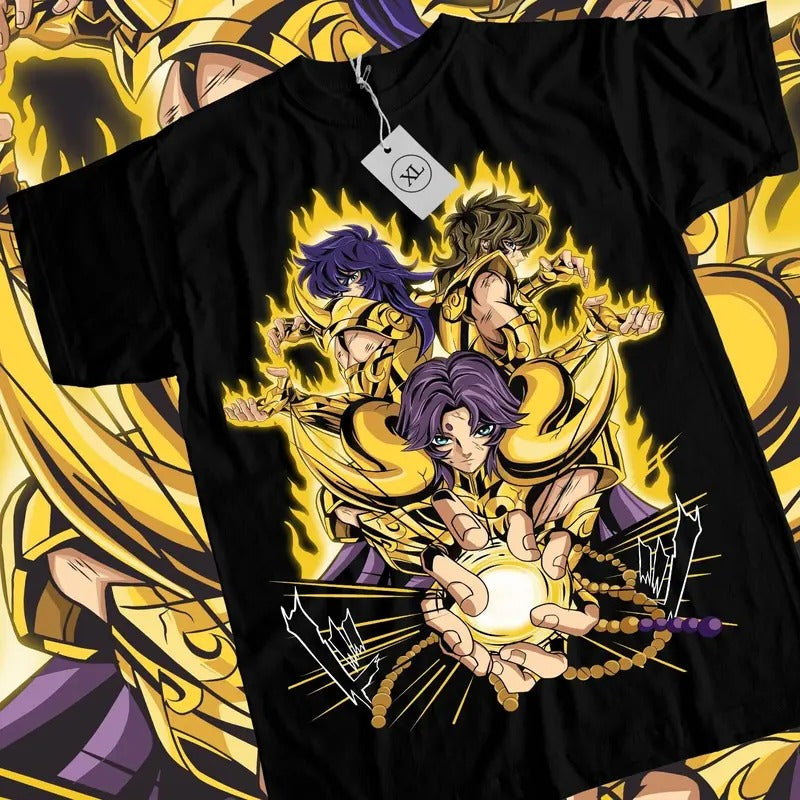 Saint Seiya S 4XL Knights Zodiac Hyoga Ikki Anime - Adult & Kids T-Shirts, Sweatshirts & Hoodies apparel design preview 1