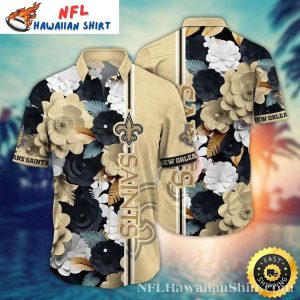 Saints Botanical Nightfall Hawaiian New Orleans - Adult & Kids T-Shirts, Sweatshirts & Hoodies apparel design preview 1