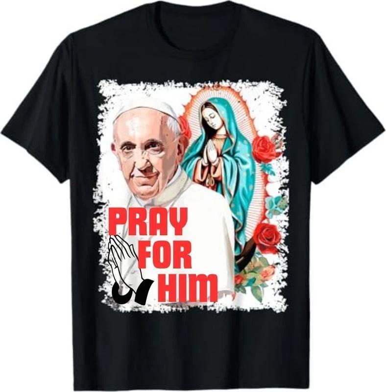 [Sale Off 40%] Pray Pope Francis Short Sleeve Retro - Adult & Kids T-Shirts, Sweatshirts & Hoodies apparel design preview 1