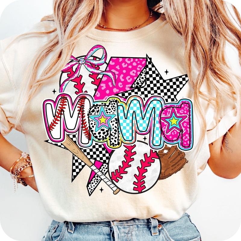 [Sale 45% Off] Baseball Mama Coquette Preppy - Adult & Kids T-Shirts, Sweatshirts & Hoodies apparel design preview 1