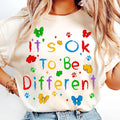 [Sale 45% Off] 'S OK Be Different Autism Coquette Bow - Adult & Kids T-Shirts, Sweatshirts & Hoodies apparel design preview 1
