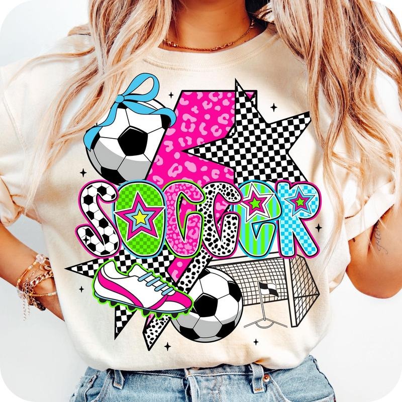 [Sale 45% Off] Preppy Soccer Coquette Mama Game Day - Adult & Kids T-Shirts, Sweatshirts & Hoodies apparel design preview 1