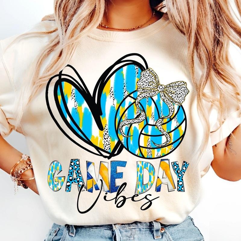 [Sale 45% Off] Volleyball Game Day Coquette Bow Mom - Adult & Kids T-Shirts, Sweatshirts & Hoodies apparel design preview 1