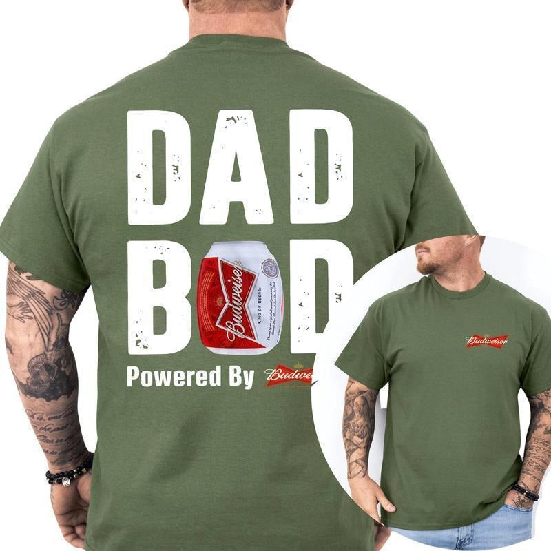 [Sale Up 60%] Budweiser Dad Bod Powered Classic Fit - Adult & Kids T-Shirts, Sweatshirts & Hoodies apparel design preview 1