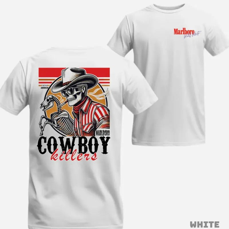 [Sale Up 60%] Marlboro Cowboy Killer Vintage American - Adult & Kids T-Shirts, Sweatshirts & Hoodies apparel design preview 1