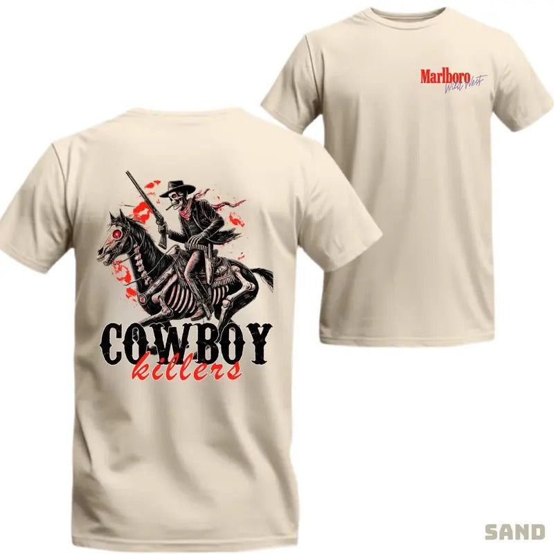 [Sale Up 60%] Marlboro Wild West Cowboy Killer - Adult & Kids T-Shirts, Sweatshirts & Hoodies apparel design preview 1
