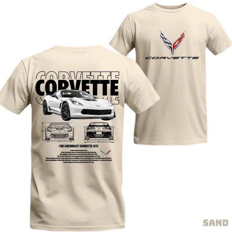 [Sale Up 60%] Chevrolet Corvette C7t Sports Car Lover - Adult & Kids T-Shirts, Sweatshirts & Hoodies apparel design preview 1