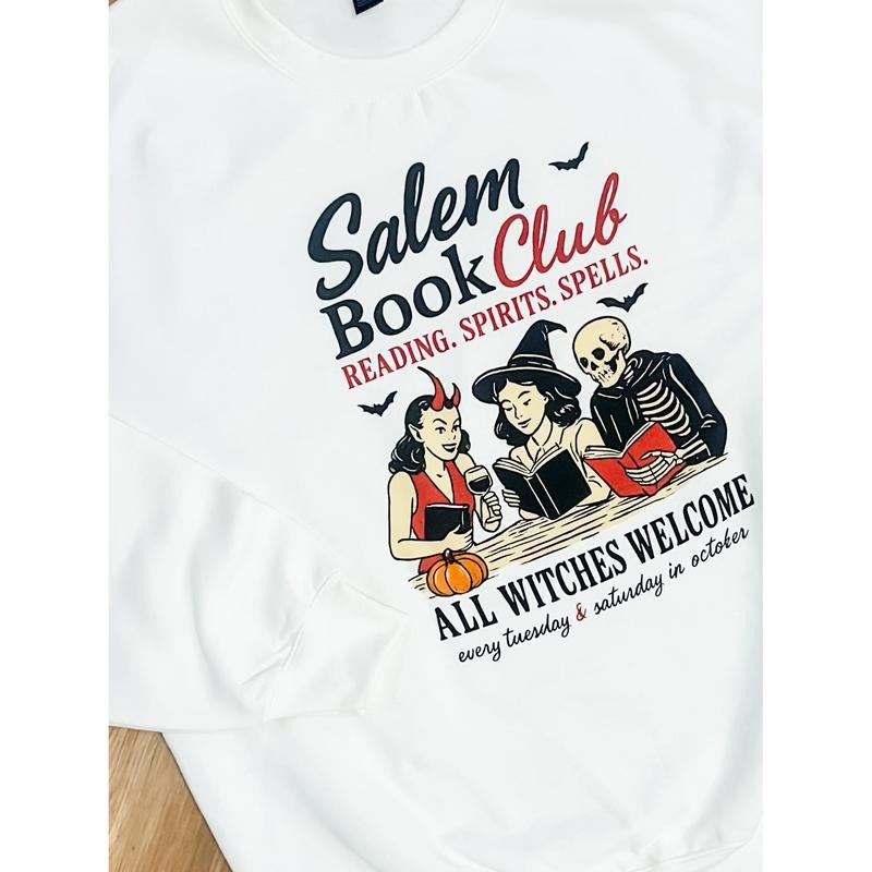 Salem Book Club Top - Adult & Kids T-Shirts, Sweatshirts & Hoodies apparel design preview 1