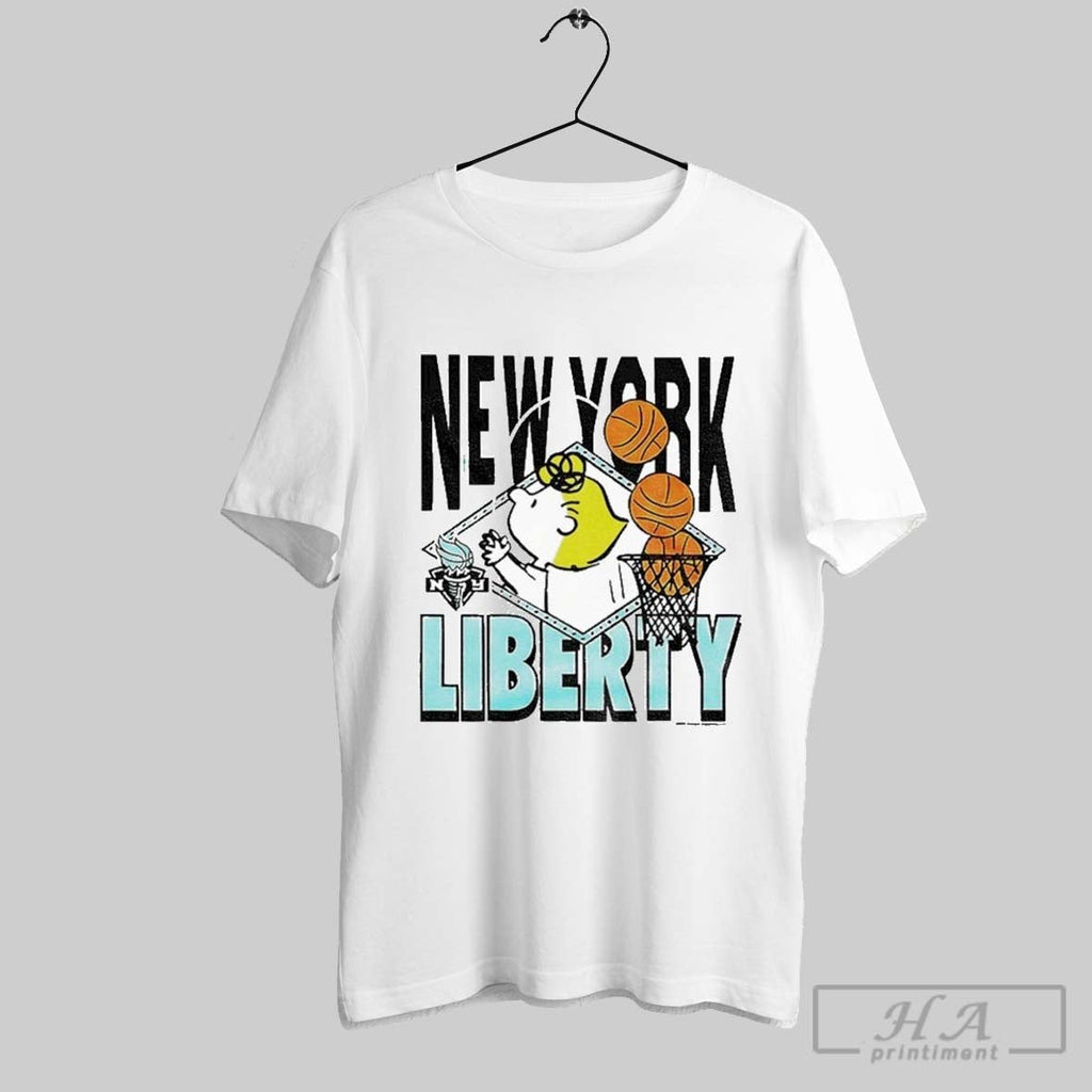 Sally X New York Liberty The Peanuts Wnba - Adult & Kids T-Shirts, Sweatshirts & Hoodies apparel design preview 1