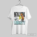 Sally X New York Liberty The Peanuts Wnba - Adult & Kids T-Shirts, Sweatshirts & Hoodies apparel design preview 1