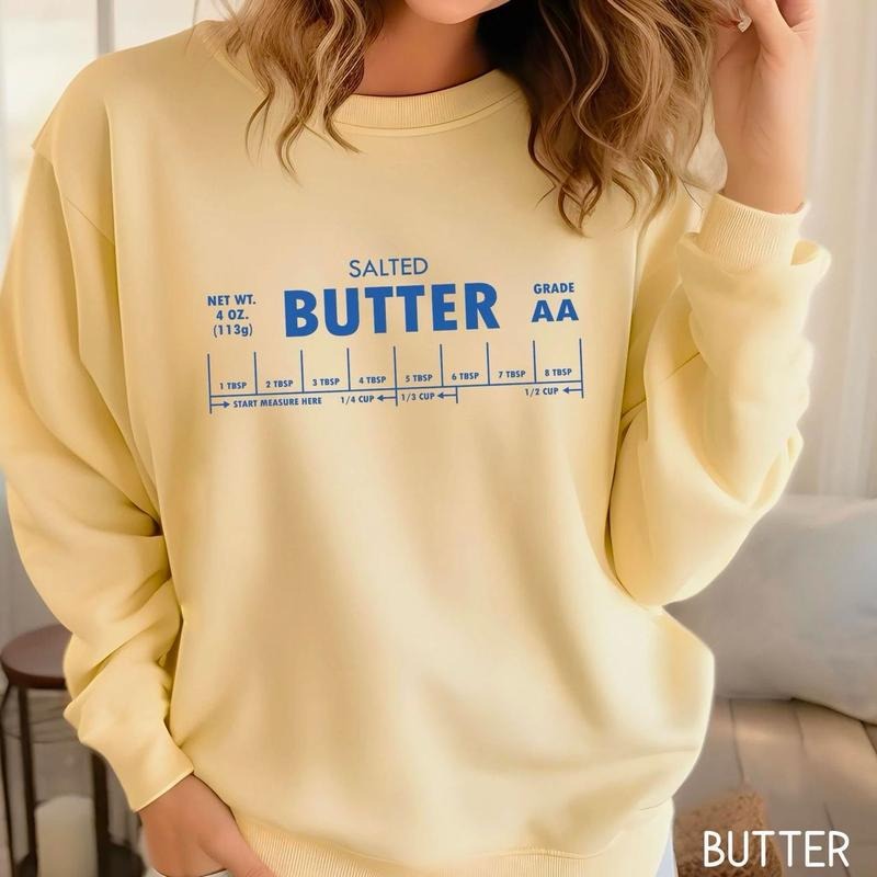 Salted Butter Comfort Colors Stick Funny Baker Baking - Adult & Kids T-Shirts, Sweatshirts & Hoodies apparel design preview 1