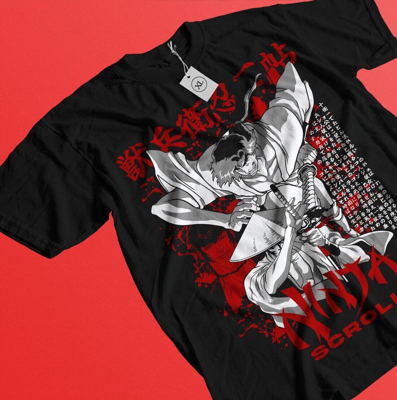 Samurai Champloo S 4XL Horror Anime Walk Mugen Jin - Adult & Kids T-Shirts, Sweatshirts & Hoodies apparel design preview 1