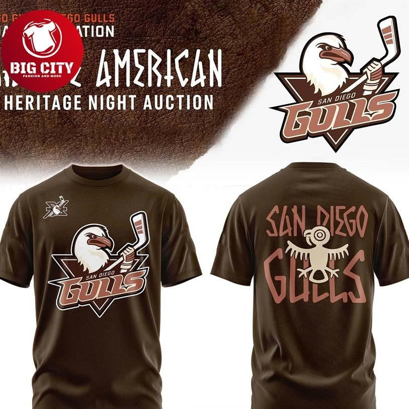 San Diego Gulls Foundation Native American Night Of - Adult & Kids T-Shirts, Sweatshirts & Hoodies apparel design preview 1