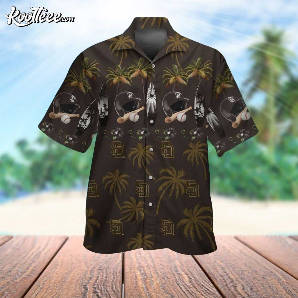 San Diego Padres Pier Perfection Hawaiian - Adult & Kids T-Shirts, Sweatshirts & Hoodies apparel design preview 1